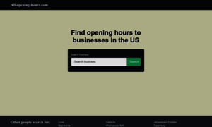 All-opening-hours.com thumbnail