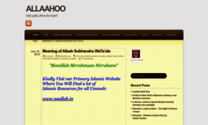 Allaahoo.wordpress.com thumbnail