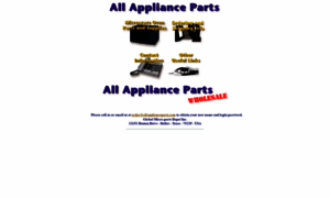 Allapplianceparts.com thumbnail