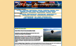 Allcapeaccommodation.com thumbnail