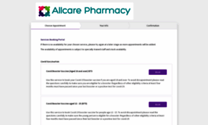 Allcarepharmacybooking.as.me thumbnail