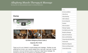 Alleghenymuscle.massagetherapy.com thumbnail