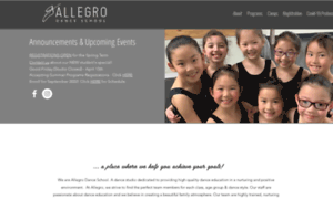 Allegrodanceschool.com thumbnail