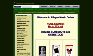 Allegromusiconline.com thumbnail