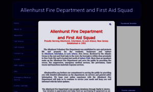 Allenhurstfire.org thumbnail