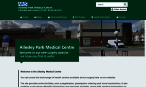 Allesleyparkmedicalcentre.co.uk thumbnail