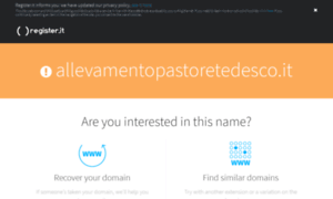 Allevamentopastoretedesco.it thumbnail