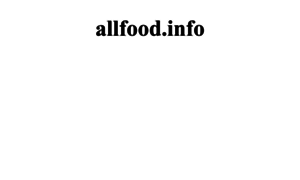 Allfood.info thumbnail