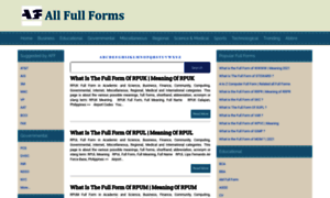 Allfullforms.info thumbnail