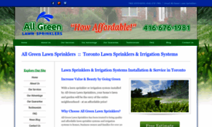 Allgreenlawnsprinklers.ca thumbnail