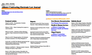 Alliancecontractingelectroniclawjournal.com thumbnail