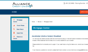 Alliancecu.mortgagewebcenter.com thumbnail