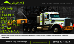 Alliancetrucking.com thumbnail