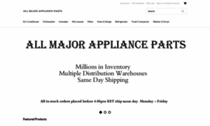 Allmajorapplianceparts.com thumbnail