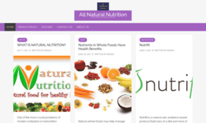 Allnaturalnutrition.info thumbnail