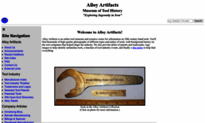 Alloy-artifacts.org thumbnail