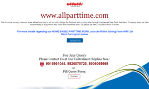 Allparttime.indiaray.com thumbnail