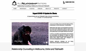 Allrelationshipmatters.com.au thumbnail