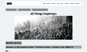 Allthings.umphreys.com thumbnail