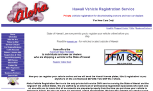 Alohavehicleregistrationonline.com thumbnail