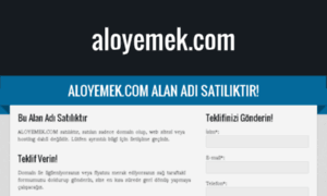 Aloyemek.com thumbnail