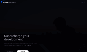 Alpha-saas.vuetifyjs.com thumbnail