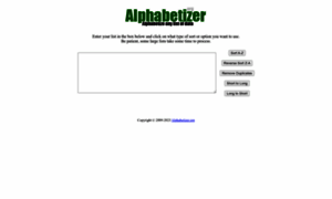 Alphabetizer.org thumbnail