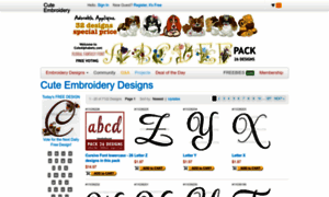 Alphabets.cuteembroidery.com thumbnail