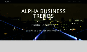 Alphabusinesstrends.com thumbnail