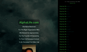 Alphalife.com thumbnail