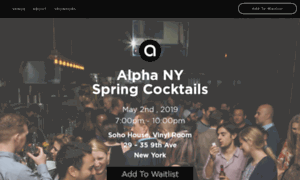 Alphanyspringcocktails.splashthat.com thumbnail