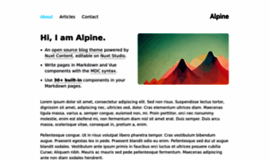 Alpine.nuxt.space thumbnail