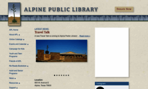 Alpinepubliclibrary.org thumbnail