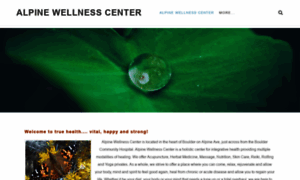 Alpinewellnessboulder.com thumbnail