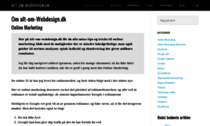 Alt-om-webdesign.dk thumbnail