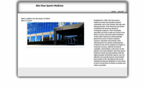 Altaviewsportsmedicine.com thumbnail