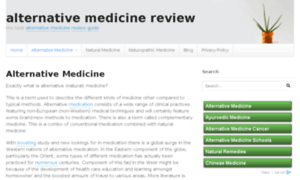 Alternativemedicinereviewx.com thumbnail