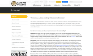 Alumni.adrian.edu thumbnail