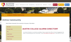 Alumni.austincollege.edu thumbnail