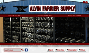 Alvinfarriersupply.com thumbnail