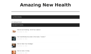 Amazingnewhealth.com thumbnail