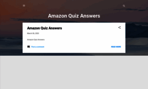 Amazonquizanswers2020.blogspot.com thumbnail