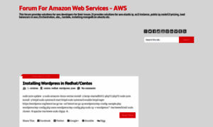 Amazonwebservicesforum.blogspot.com thumbnail
