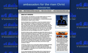 Ambassadorsfortherisenchristministries.org thumbnail