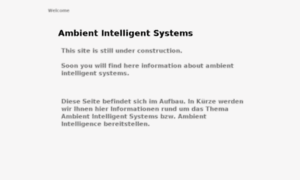 Ambientintelligentsystems.de thumbnail
