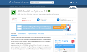 Amd-dual-core-optimizer.software.informer.com thumbnail