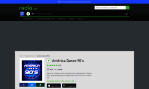 Americadance90.radio.net thumbnail