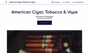 American-cigar-tobacco-vape.business.site thumbnail