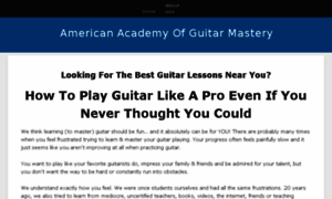 Americanacademyofguitarmastery.com thumbnail