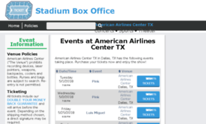 Americanairlines.center-boxoffice.com thumbnail